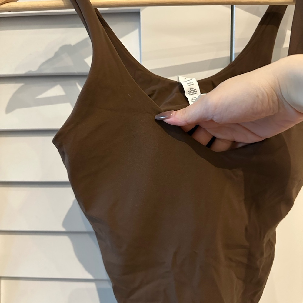 Lululemon NEW Align Bodysuit in Java Size 6 - Picture 10 of 12